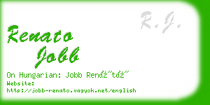 renato jobb business card